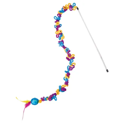 Canne à pêche KONG Teaser Loopz pour chat - 1 jouet Canne à pêche KONG Teaser Loopz pour chat - 1 jouet