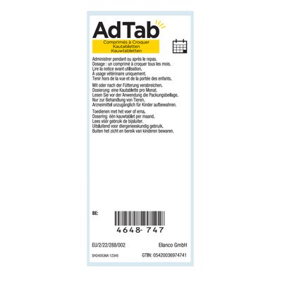 Comprimés à croquer AdTab pour très petit chien (1,3 à 2,5 kg)