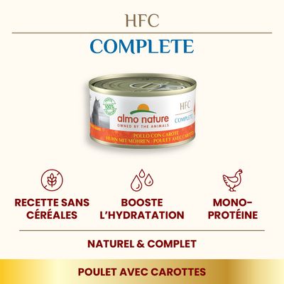 Lot Almo Nature HFC Complete 24 x 70 g pour chat