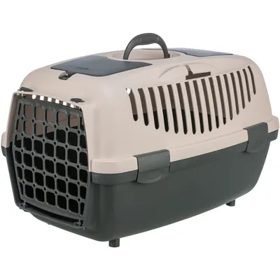 Trixie Transportbox Capri 1 - XS - S: L 55 x B 37 x H 34 cm, dunkelgrau/blush