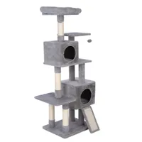 zooplus Basics grande rascador para gatos - Gris