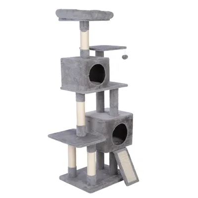 zooplus Basics grande rascador para gatos - Gris