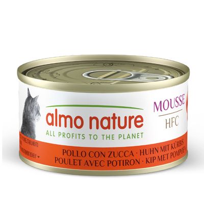 Almo Nature HFC Cat Mousse Multibuy 24 x 70g - Chicken with Squash
