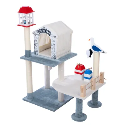 Arbre à chat TIAKI Port de mer - H 110 x l 83 x B 45 cm Arbre à chat TIAKI Port de mer - H 110 x l 83 x B 45 cm