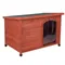 Hundehütte Woody Flachdach Größe L: B 115 x T 76 x H 80 cm