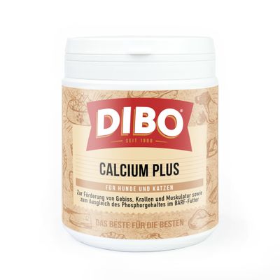DIBO Calcium Plus, 100% натуральный продукт без добавок, подходит для биологически соответствующего сырого кормления (B.A.R.F.), Made in Germany, натуральные ингредиенты.