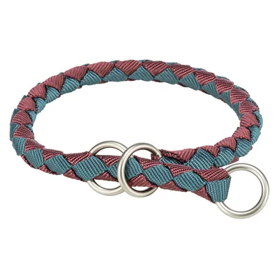 Trixie Cavo collier anti-traction, sangria/petrol - taille : XS-S : Tour de cou 25 - 31 cm, Ø 12 mm
