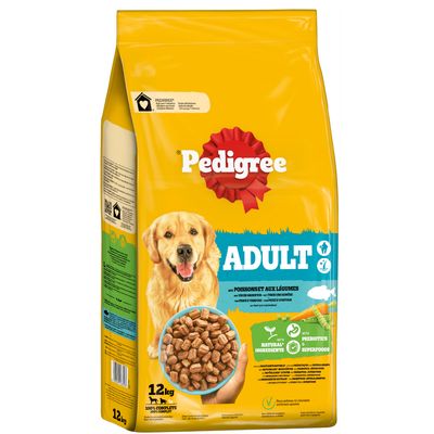Pedigree Adult poisson, légumes pour chien 12 kg
