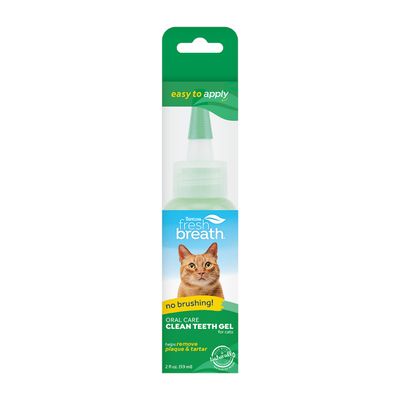 Fresh Breath Clean Teeth tannkrem for katter Sparepakke: 2 x 59 ml