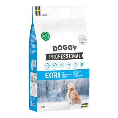 Doggy Professional Extra med kyckling 2 x 12 kg