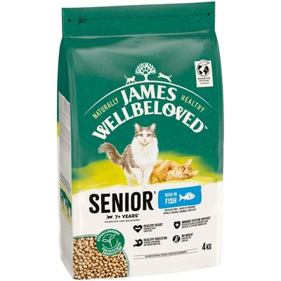 James Wellbeloved Senior 7+ Cat Hypoallergenic - Fish 4kg