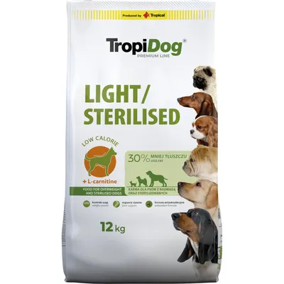 Tropidog Premium Light Chicken - dog dry food - Economy Pack: 2 x 12kg