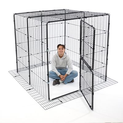 TIAKI Enclos d'extérieur, noir pour chat