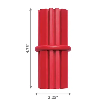 Producto rojo con dimensiones: altura 4,75 pulgadas, ancho 2,25 pulgadas. Surcos verticales y un anillo en el centro visibles. Producto rojo con dimensiones: altura 4,75 pulgadas, ancho 2,25 pulgadas. Surcos verticales y un anillo en el centro visibles.