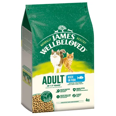 James Wellbeloved Adult Hypoallergenic, poisson pour chat - 4 kg
