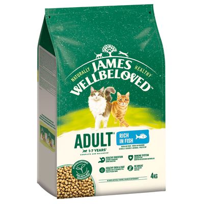 James Wellbeloved Adult Cat Hypoallergenic Pește & orez 4 kg