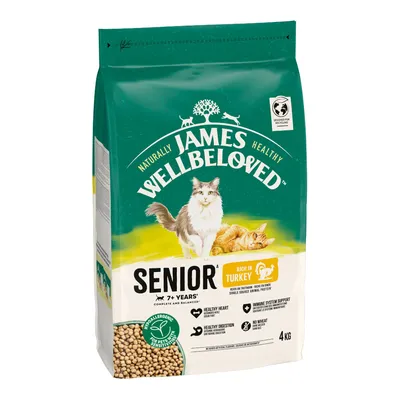 James Wellbeloved Senior Cat Hypoallergenic, indyk z ryżem - 4 kg James Wellbeloved Senior Cat Hypoallergenic, indyk z ryżem - 4 kg
