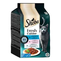 Sheba Fresh Cuisine Taste of Tokyo 6 x 50 g pour chat  - thon, saumon et poisson blanc en sauce
