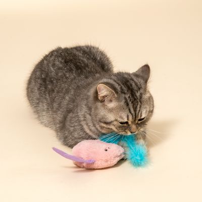 TIAKI Katzenspielzeug Monster-Kaninchen