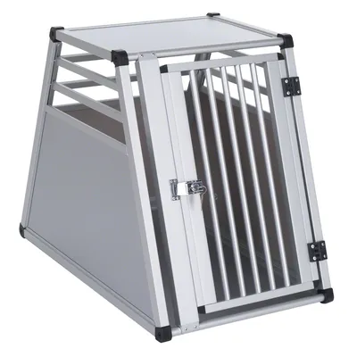 Бокс для перевозки Autohundebox AluRide - M: Ш 50 x Гл 82 x В 65 см