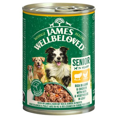 James Wellbeloved Senior Dog Hypoallergenic Paté med lamm & kyckling 6 x 400 g