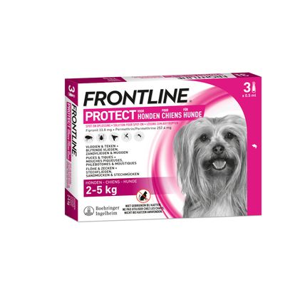 Frontline® TRI-ACT  Protect Spot On pour chien Taille XS : 3 pipettes x 0,5 ml