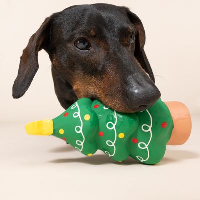 TIAKI Hundespielzeug Latex-Weihnachtsbaum