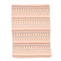 TIAKI Cosy Blanket with Nordic Winter Pattern - Size M: 140 x 97 cm (L x W)