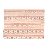 TIAKI Cosy Blanket with Nordic Winter Pattern - Size L: 200 x 150 cm (L x W)
