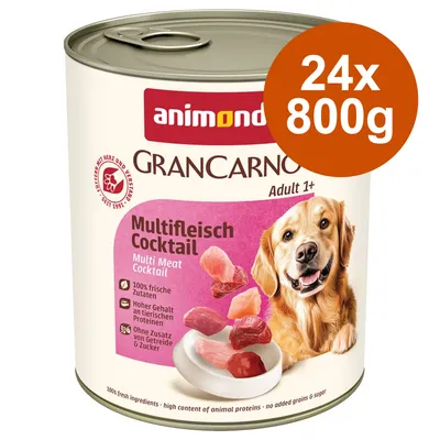  Výhodné balení animonda GranCarno Original 24 ks (24 x 800 g) - senior: hovězí a jehněčí