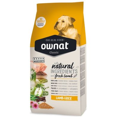 Ownat Dog Classic cordero y arroz 4 kg