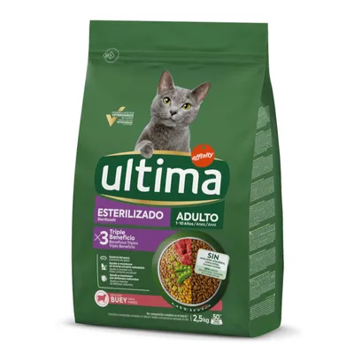 Ultima Stérilisé, bœuf pour chat - Sparpaket: 2 x 2,5 kg