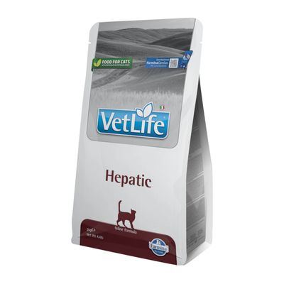 VetLife Hepatic храна за котки, feline formula, 2 кг. Забележка: храна за котки с натурални съставки. Farmina Genius App налично за решения.