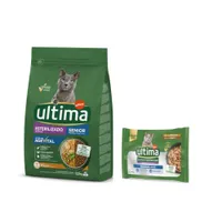 Ultima 2,5 kg pienso + 4 x 70 g / 8 x 85 g comida húmeda ¡gratis! - Sterilized Senior pollo + Expert Nutrition Senior pollo vacuno (4 x 70 g)