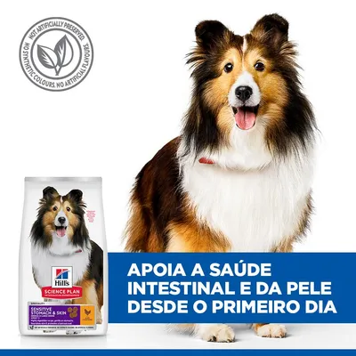 Hill's Science Plan Sensitive Stomach & Skin Adult 1+ Medium com frango - Pack económico: 2 x 14 kg