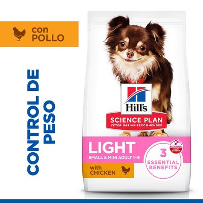 Hill's Science Plan Light Adult 1-6 Small & Mini con pollo