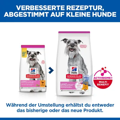 Hill's Science Plan Mature Adult 7+ Small & Mini Light mit Huhn - 2,5 kg