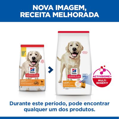Hill's Science Plan Adult Light Large Breed com frango