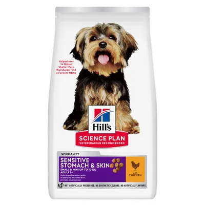 Hill's Science Plan Adult Sensitive Stomach & Skin Small & Mini met Kip - 6 kg