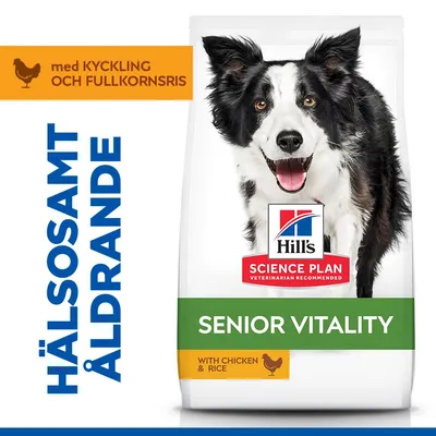 Hill's Science Plan Senior Vitality Mature Adult 7+ Medium Chicken & Rice - 14 kg