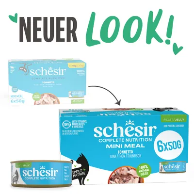 Schesir Complete Nutrition Filet in Brühe 6 x 50 g in Dosen - Thunfisch