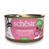 Schesir Complete Voeding filet in gelei 6 x 85 g Tonijn met ham