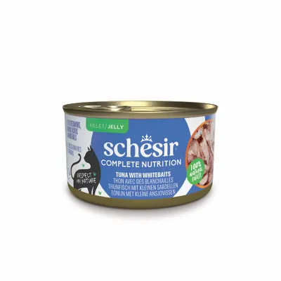 Schesir Complete Nutrition Filet în gelatină 6 x 85 g - Ton cu pește alb