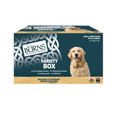 Burns Nassfutter für Hunde 16 x 395 g - Gemischte Auswahl