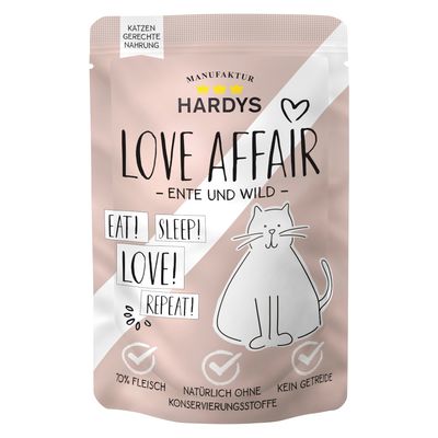 Hardys LOVE AFFAIR 12 x 100 g pour chat canard, gibier