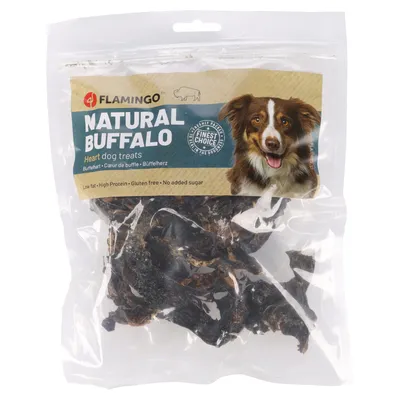Flamingo natuurlijke snack buffelhart - 200 g