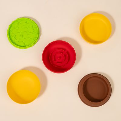 TIAKI Hundenapf-Set Hamburger