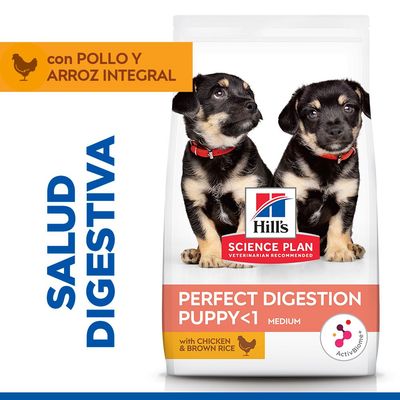 Hill's Science Plan Perfect Digestion Puppy <1 Medium pollo y arroz integral
