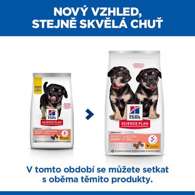Hill's Science Plan Perfect Digestion Puppy <1 Medium kuracie s hnedou ryžou