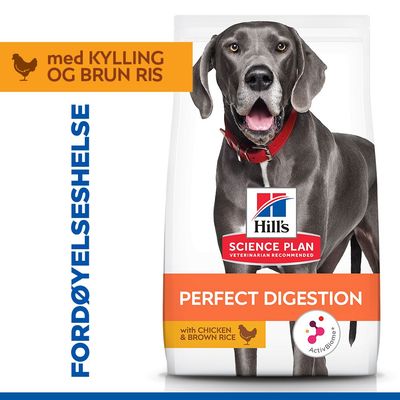 Hill's Science Plan Perfect Digestion Adult Large med kylling & brun ris
